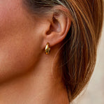 Audrey Gold Hoop Earrings - Beautiful Earth Boutique