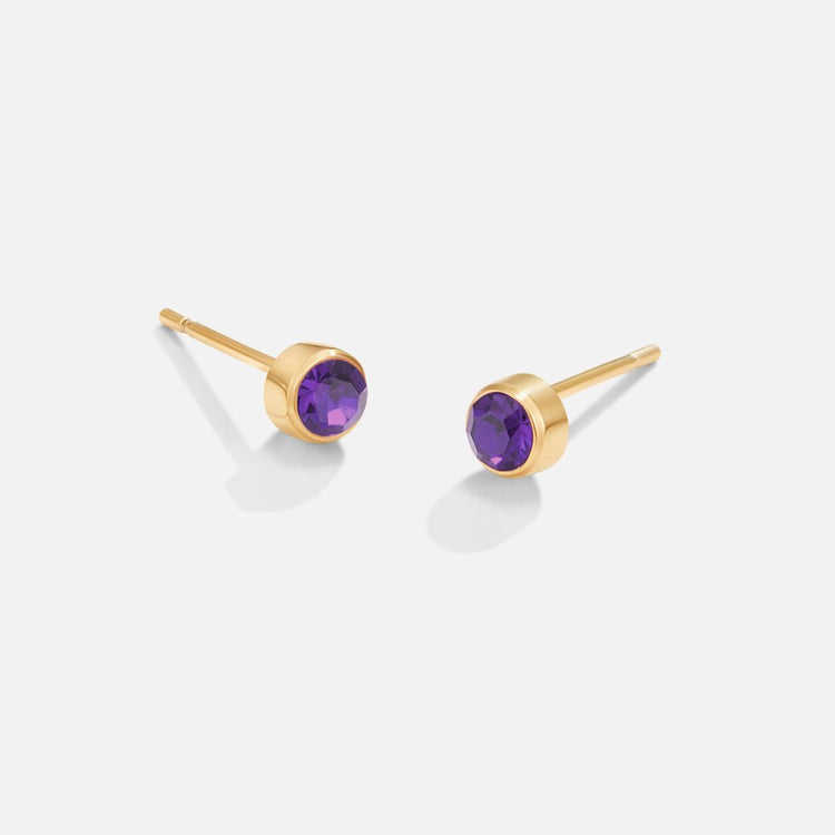 Birthstone Stud Earrings - Beautiful Earth Boutique