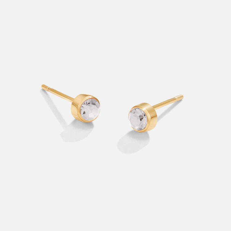 Birthstone Stud Earrings - Beautiful Earth Boutique