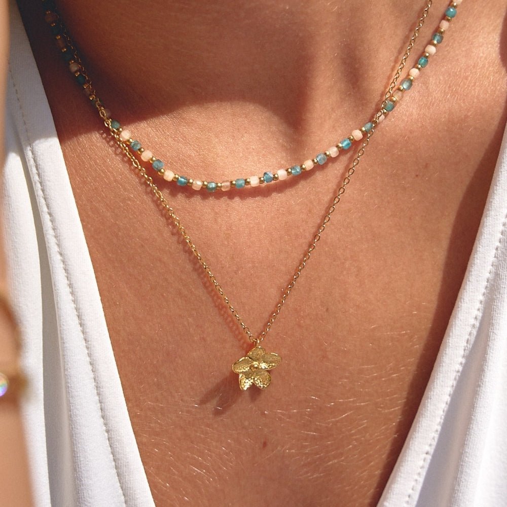 Blooming Gold Flower Necklace - Beautiful Earth Boutique