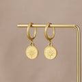 Celestial Gold Coin Earrings - Beautiful Earth Boutique