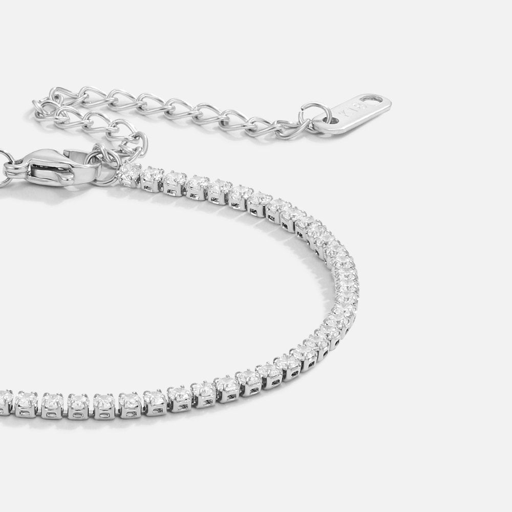 Cordelia Silver Tennis Bracelet - Beautiful Earth Boutique