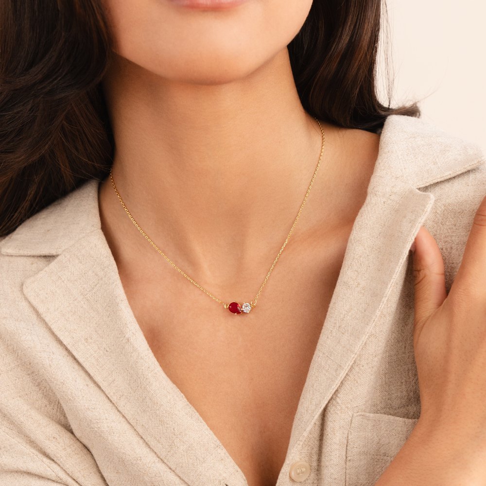 Crystal Birthstone Necklace - Beautiful Earth Boutique