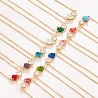 Crystal Birthstone Necklace - Beautiful Earth Boutique