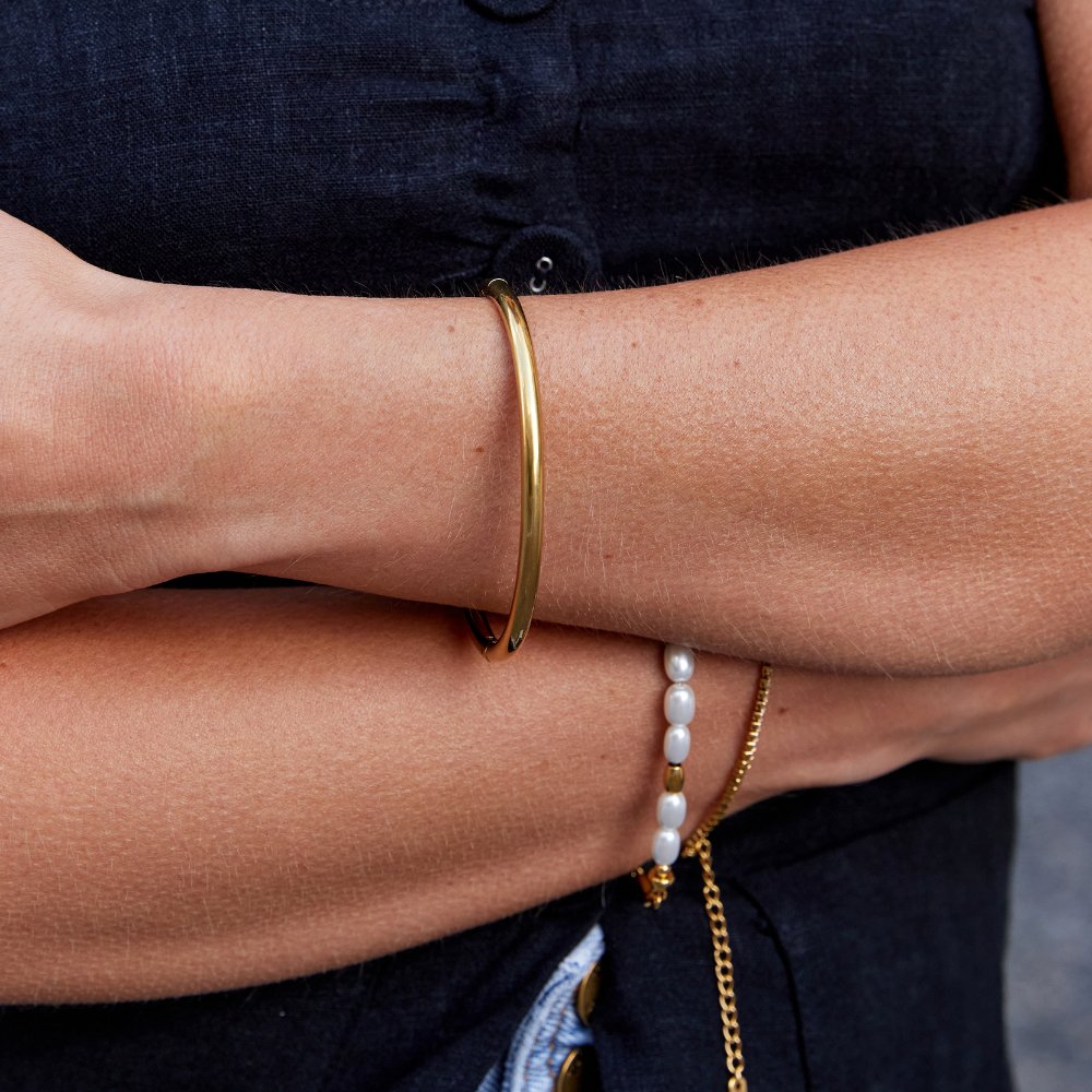 Eli Gold Bangle - Beautiful Earth Boutique