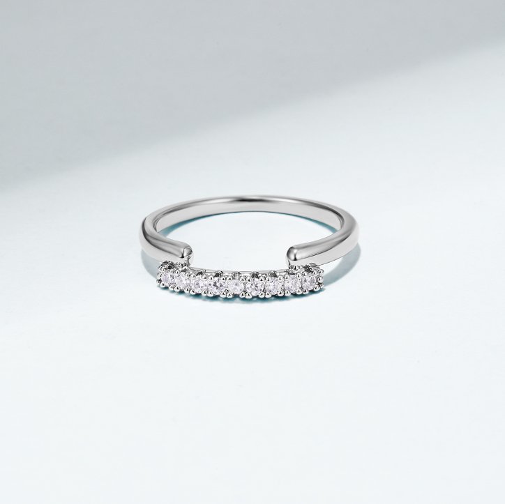 Elise Crystal Silver Ring - Beautiful Earth Boutique