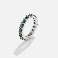 Emerald Beauty Silver Crystal Ring - Beautiful Earth Boutique