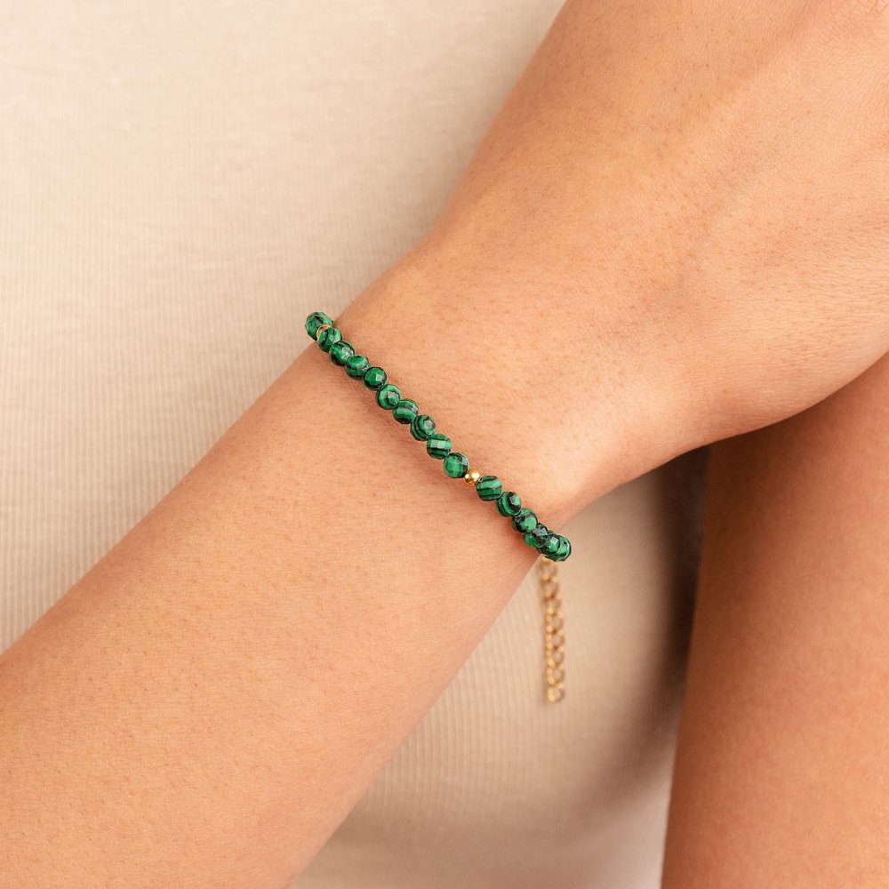 Emerald Green Beaded Bracelet - Beautiful Earth Boutique