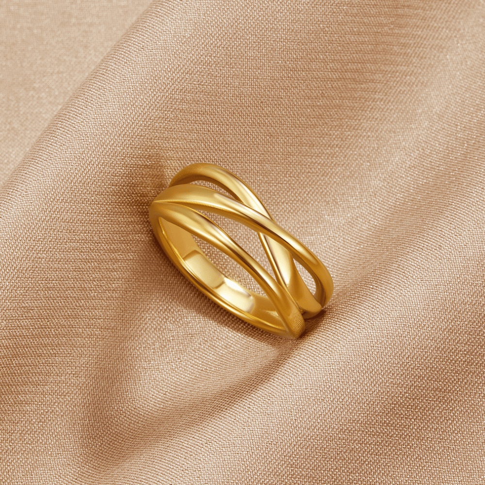 Entwined Maisie Gold Ring - Beautiful Earth Boutique