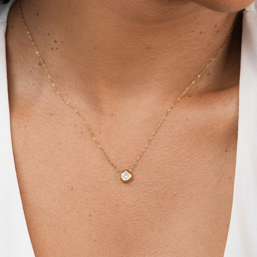 Gia Crystal & Gold Necklace - Beautiful Earth Boutique