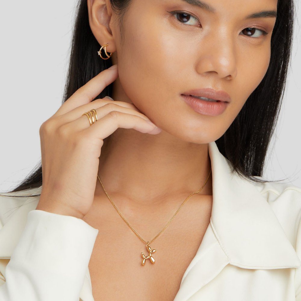 Gold Balloon Animal Necklace - Beautiful Earth Boutique