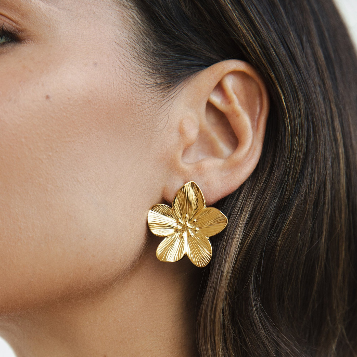 Gold Blossom Earrings - Beautiful Earth Boutique