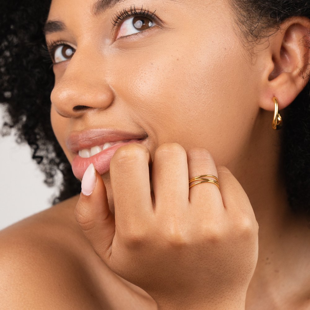 Gold Infinity Loop Ring – Beautiful Earth US