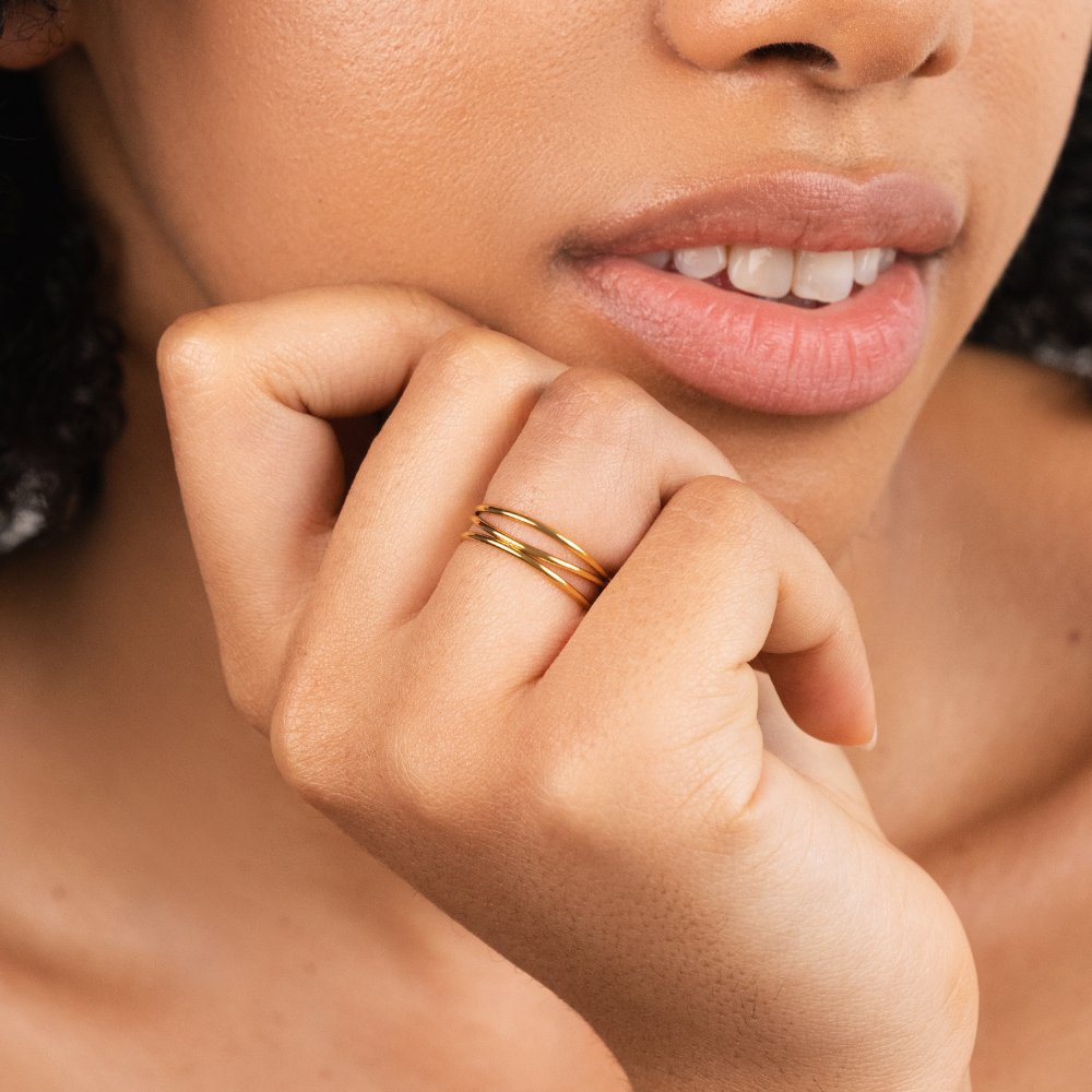 Gold Infinity Loop Ring – Beautiful Earth US