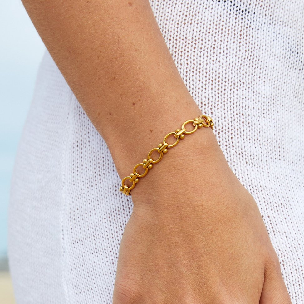 Gold Link Chain Bracelet - Beautiful Earth Boutique