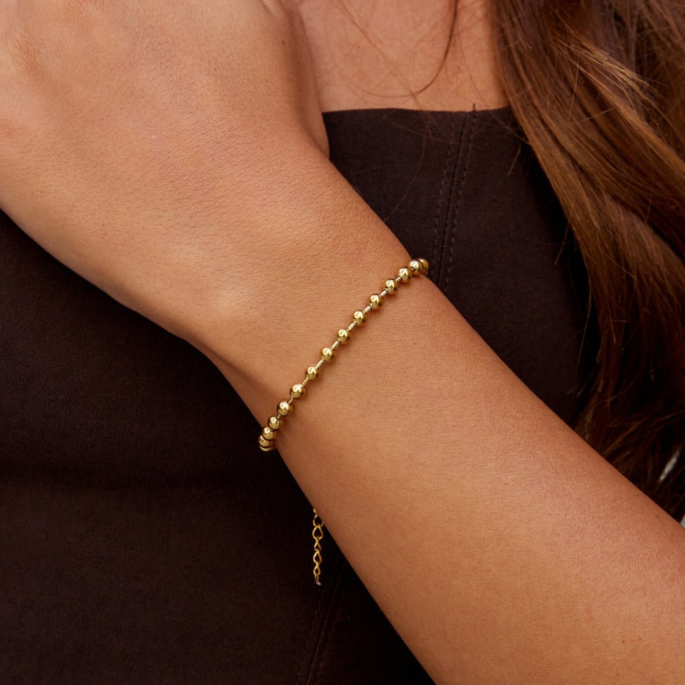 Gold Lulu Bead Bracelet - Beautiful Earth Boutique
