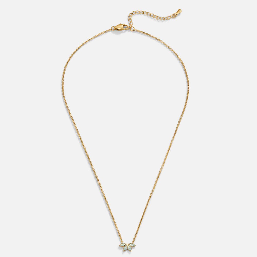 Gold Marquise Petal Necklace - Beautiful Earth Boutique