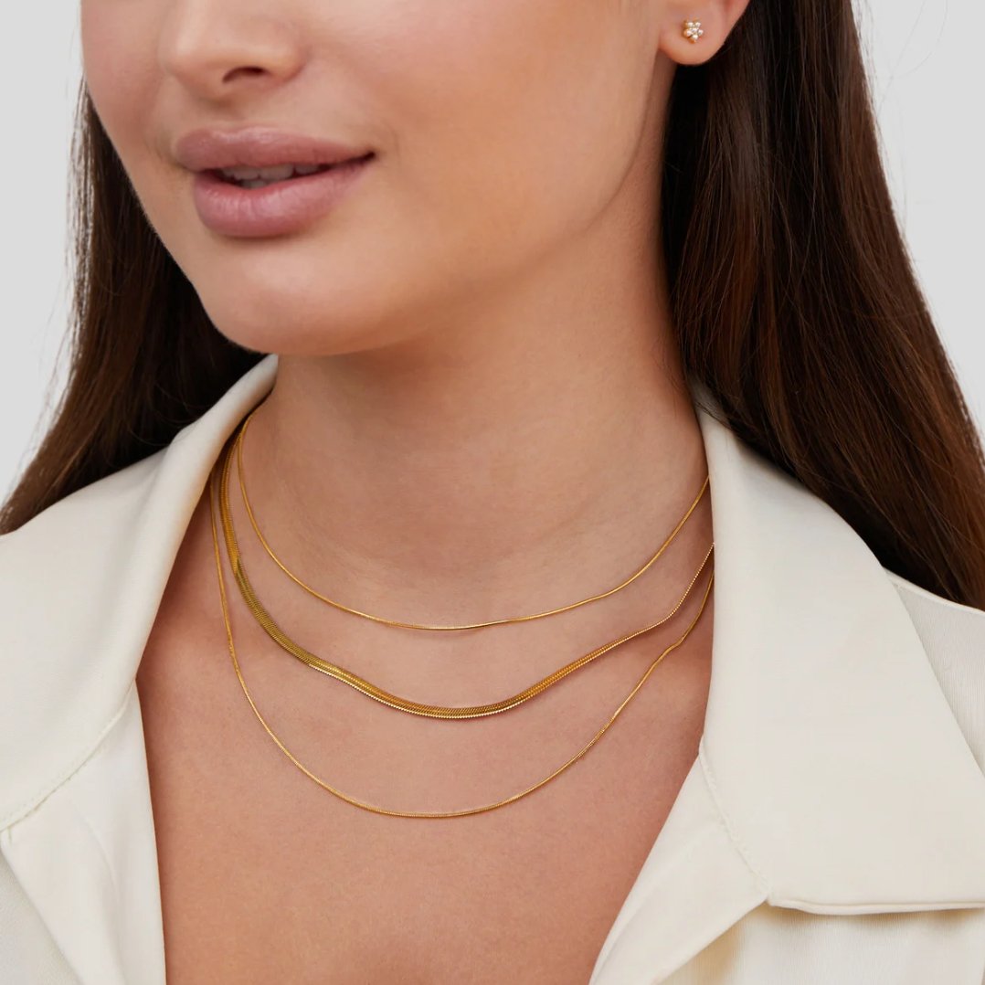 Gold Multi-Layered Chain Necklace - Beautiful Earth Boutique