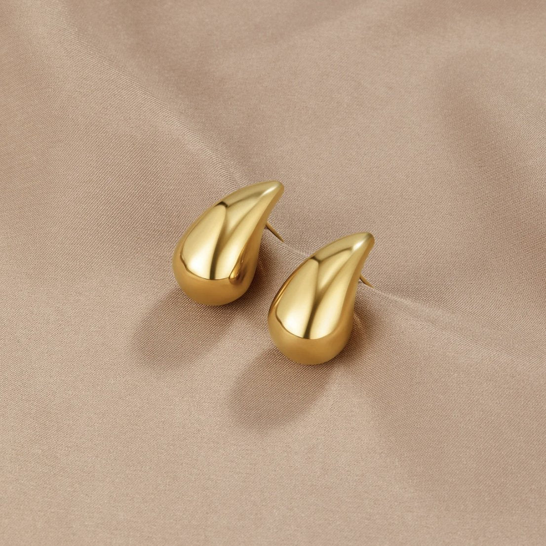 Gold Teardrop Earrings - Beautiful Earth Boutique