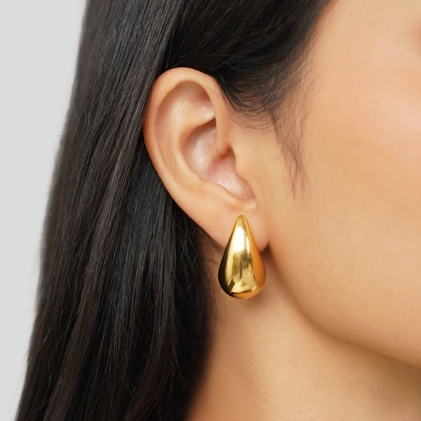 Gold Teardrop Earrings - Beautiful Earth Boutique