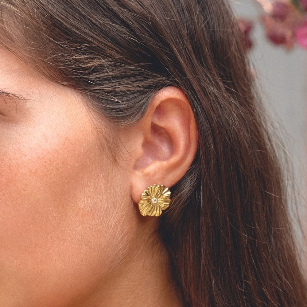 Golden Bloom Earrings - Beautiful Earth Boutique