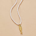 Golden Fish Pearl Necklace - Beautiful Earth Boutique