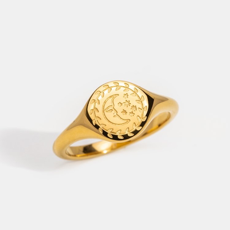 Golden Luna Ring - Beautiful Earth Boutique