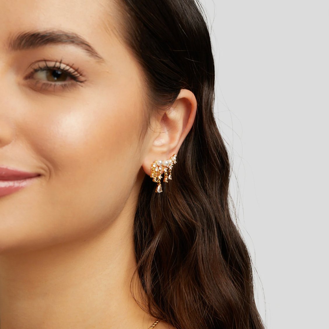 Golden Pearl Tassel Earrings - Beautiful Earth Boutique