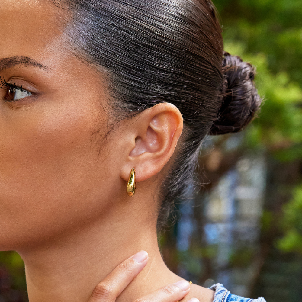 Harper Gold Hoop Earrings