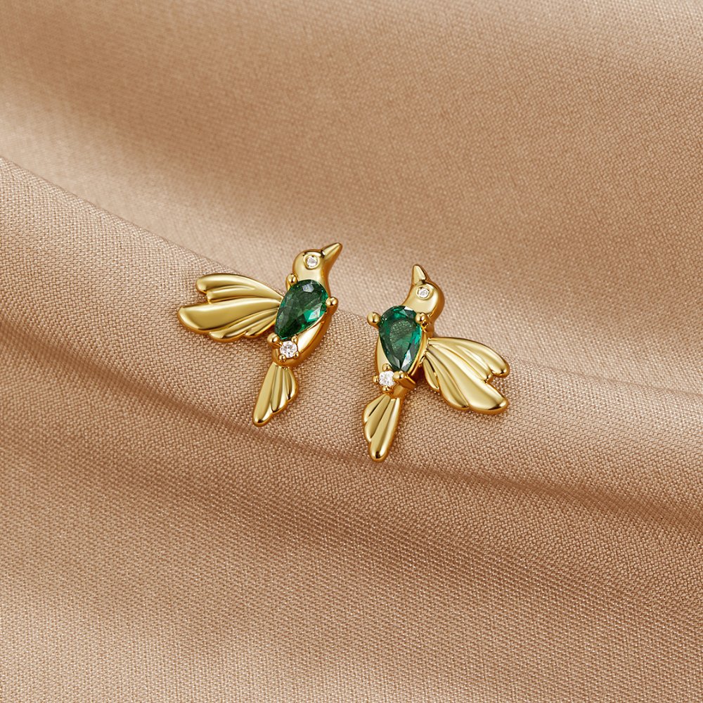 Hummingbird Stud Earrings - Beautiful Earth Boutique