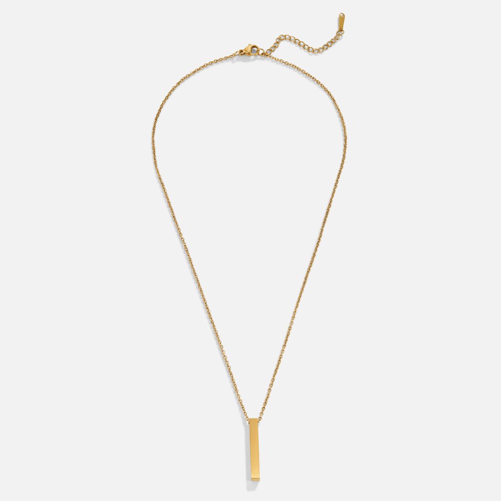 Lala Gold Bar Necklace - Beautiful Earth Boutique