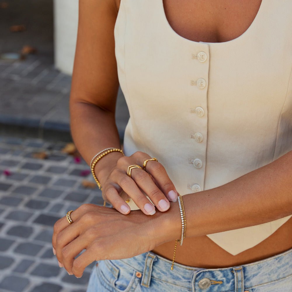 Layered Adison Crystal Bracelet - Beautiful Earth Boutique