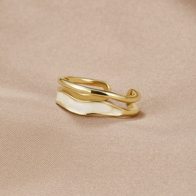 Layered Sahara Gold Ring - Beautiful Earth Boutique