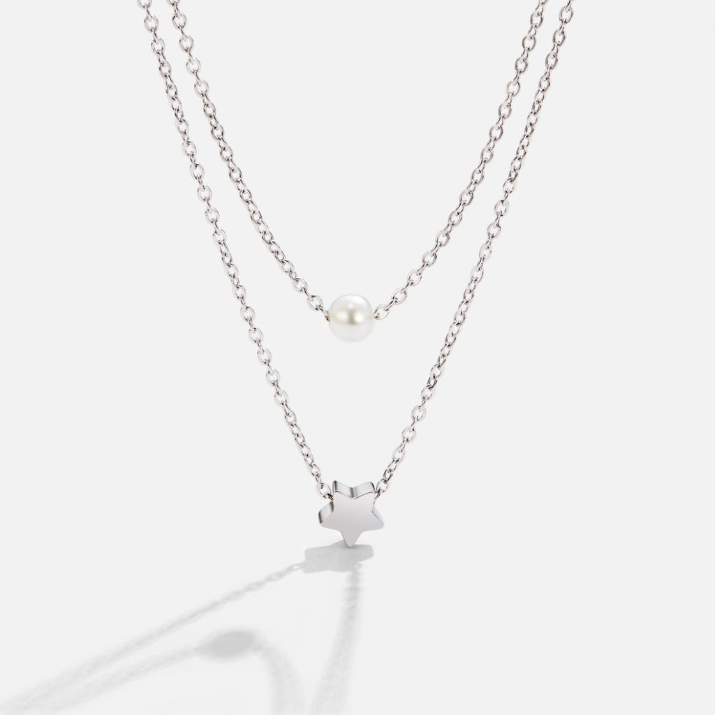 【HYERES LOR】23FW★ Full Moon Silver (Y) Pearl Necklace HYERES LOR】23FW☆ Full Moon Silver (Y) Pearl Necklace