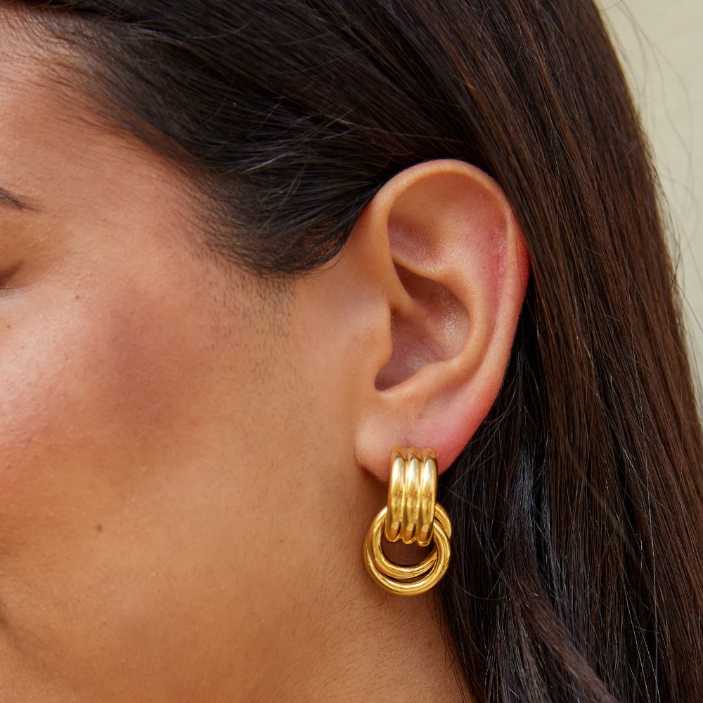 Lexi Layered Hoop Earrings - Beautiful Earth Boutique