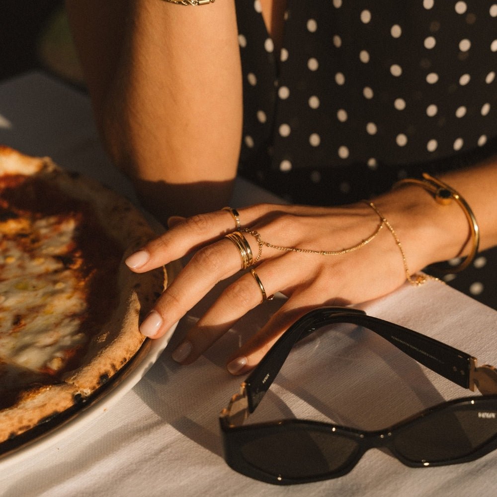 Lia Layered Gold Ring - Beautiful Earth Boutique