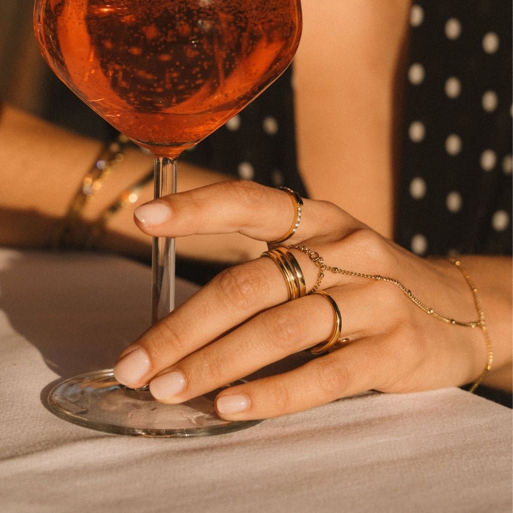 Lia Layered Gold Ring - Beautiful Earth Boutique
