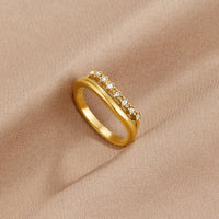 Marissa White Crystal Layered Ring - Beautiful Earth Boutique