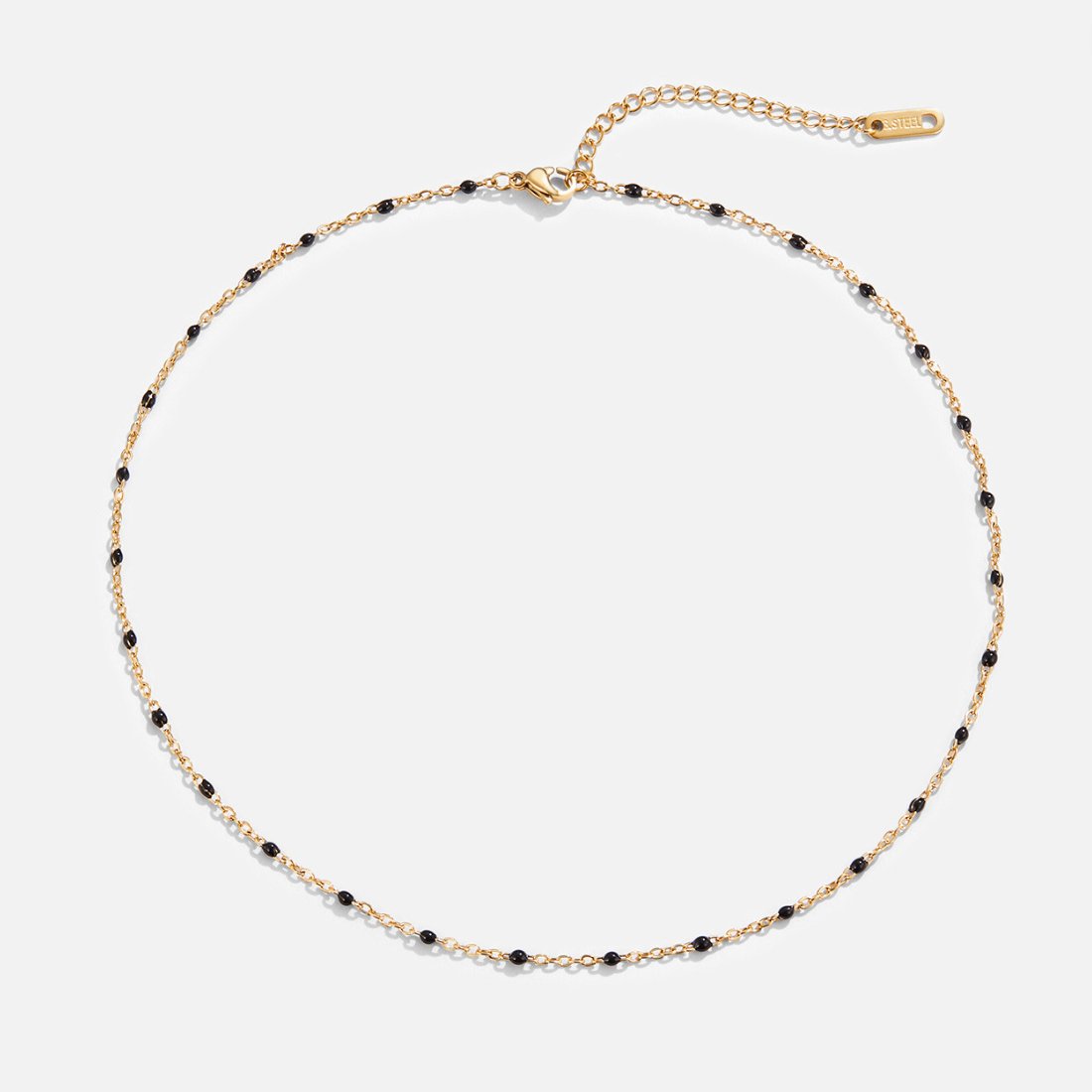 Mila Black Bead Necklace - Beautiful Earth Boutique