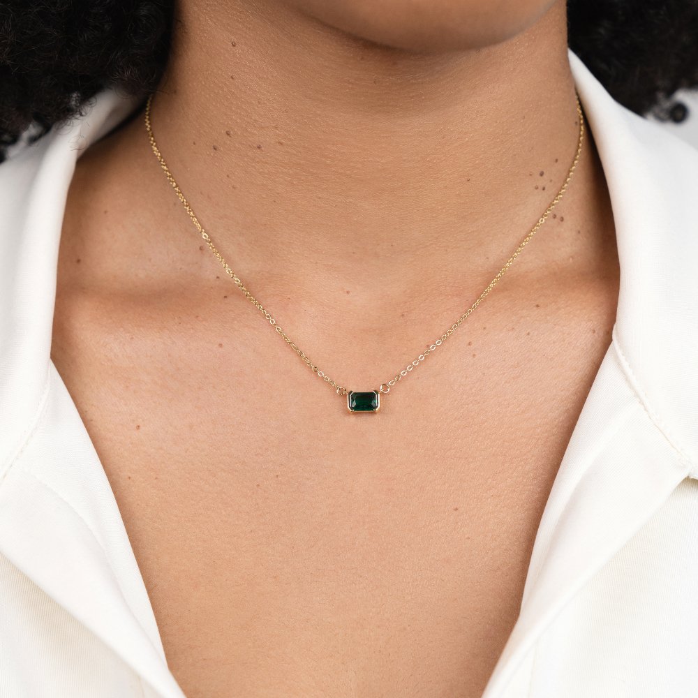 Monica Green Emerald Necklace - Beautiful Earth Boutique