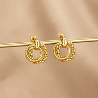 Monica Twisted Bead Hoop Earrings - Beautiful Earth Boutique
