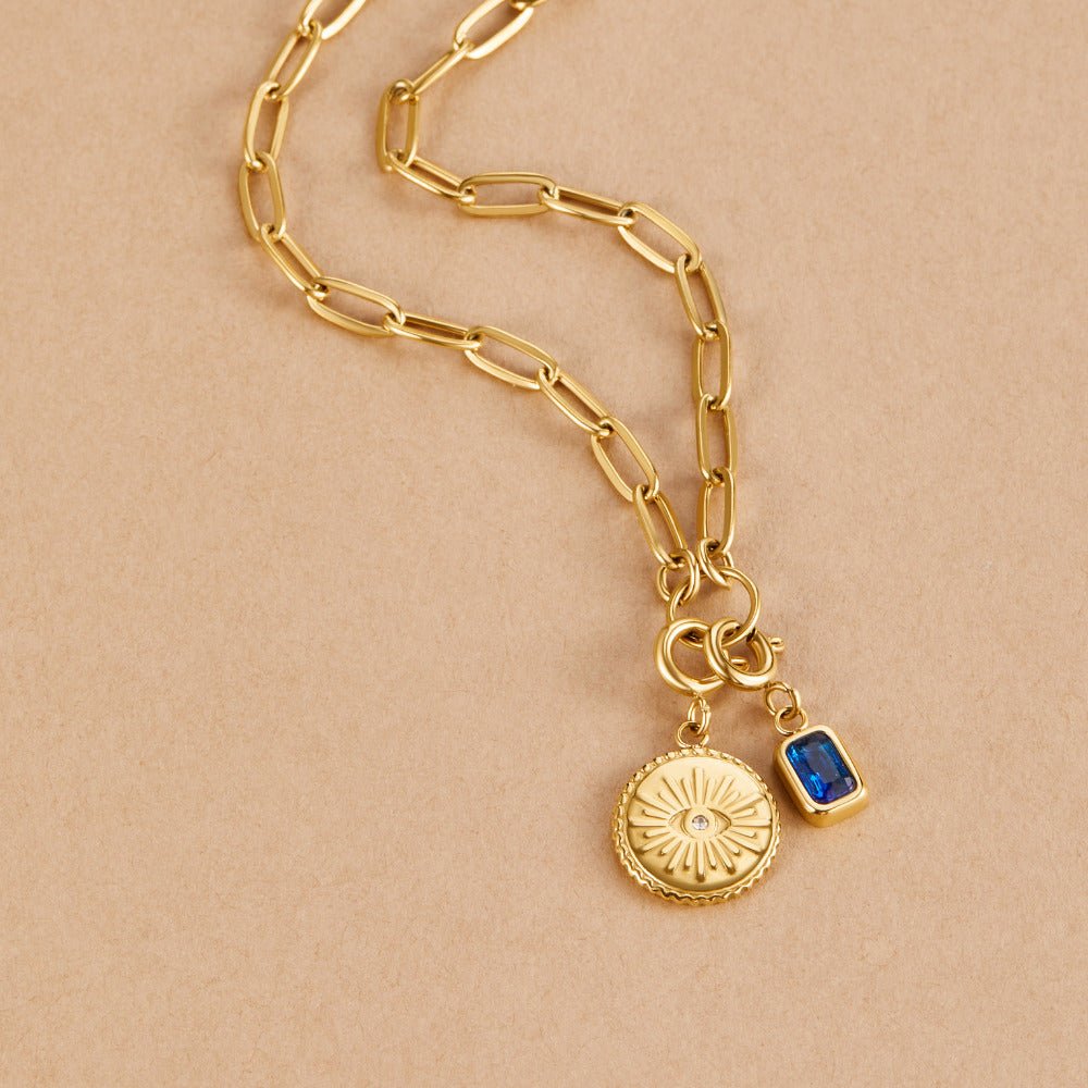 Mystic Blue Crystal Charm - Beautiful Earth Boutique