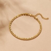 Nora Layered Box Chain Anklet - Beautiful Earth Boutique