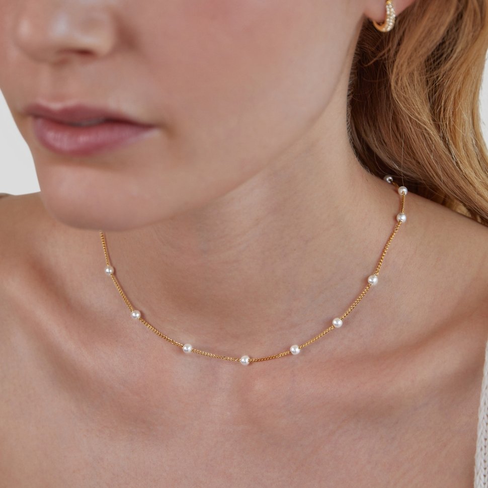 Nura Pearl 18K Gold Necklace - Beautiful Earth Boutique