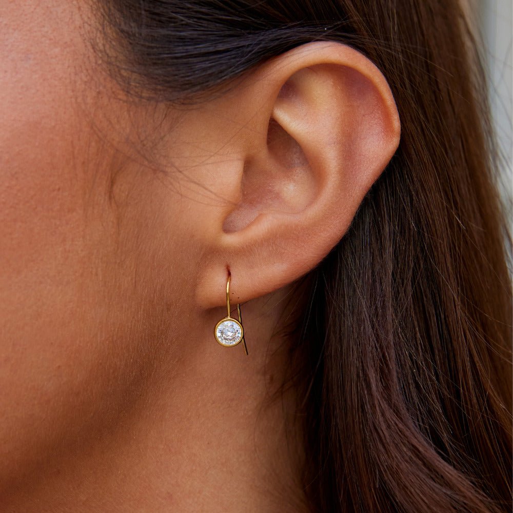 Olivia Crystal Drop Earrings - Beautiful Earth Boutique