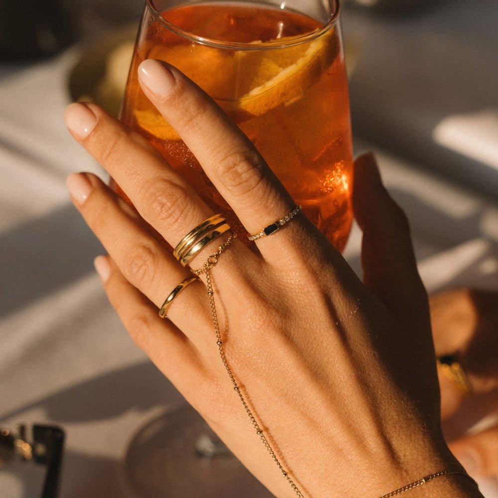 Onyx Black Crystal Ring - Beautiful Earth Boutique