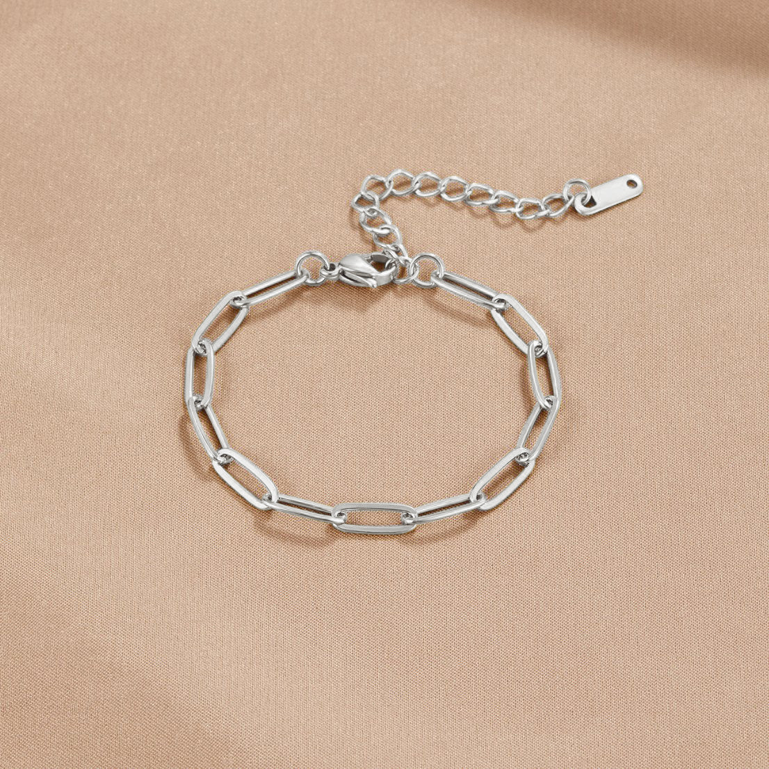 Paperclip Silver Bracelet - Beautiful Earth Boutique