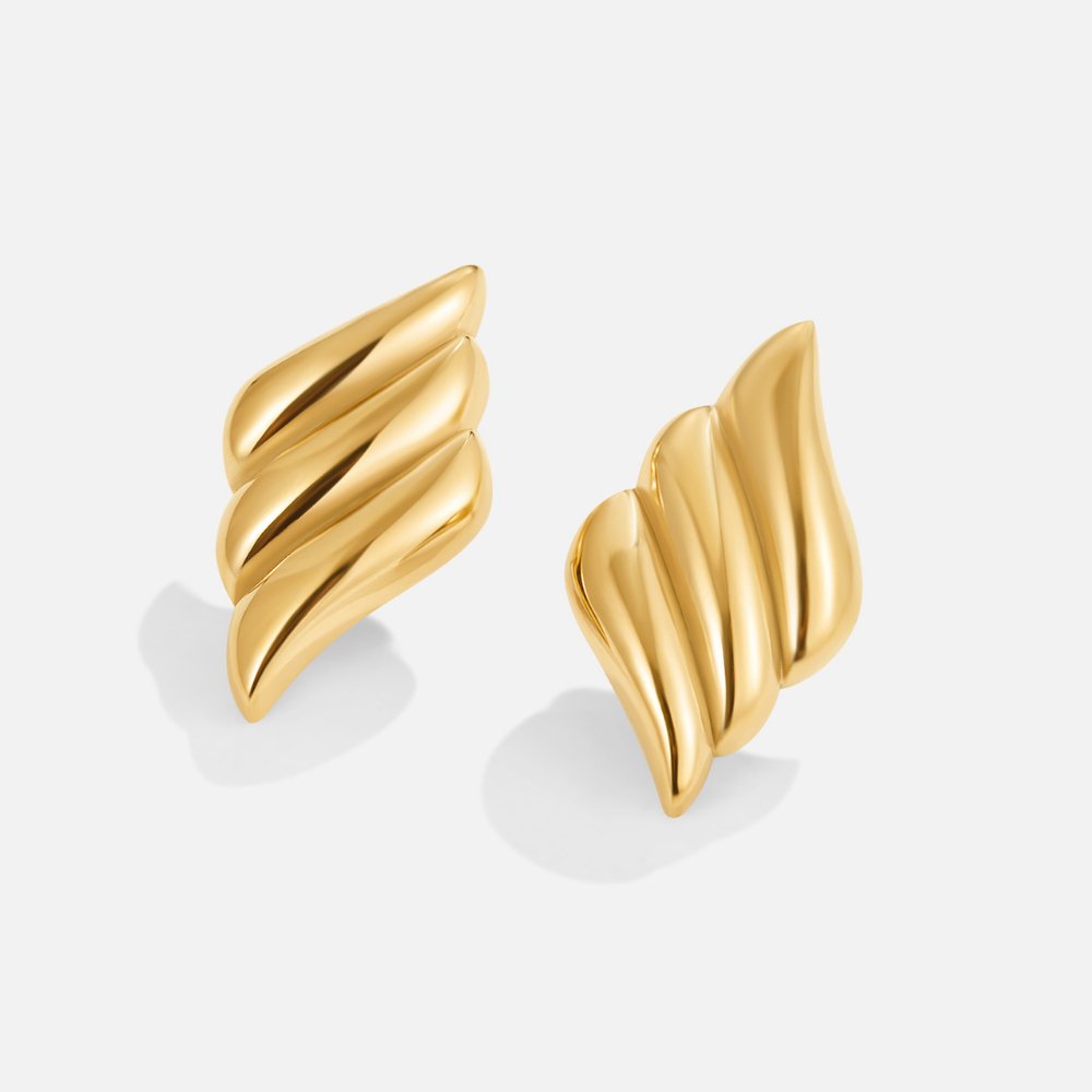 Rene Chunky Gold Earrings - Beautiful Earth Boutique