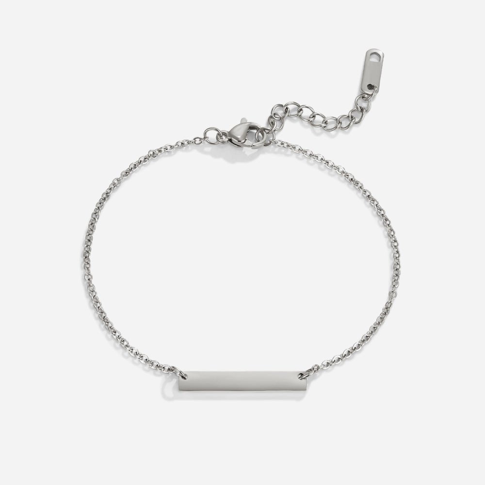 Rina Silver Bar Bracelet - Beautiful Earth Boutique