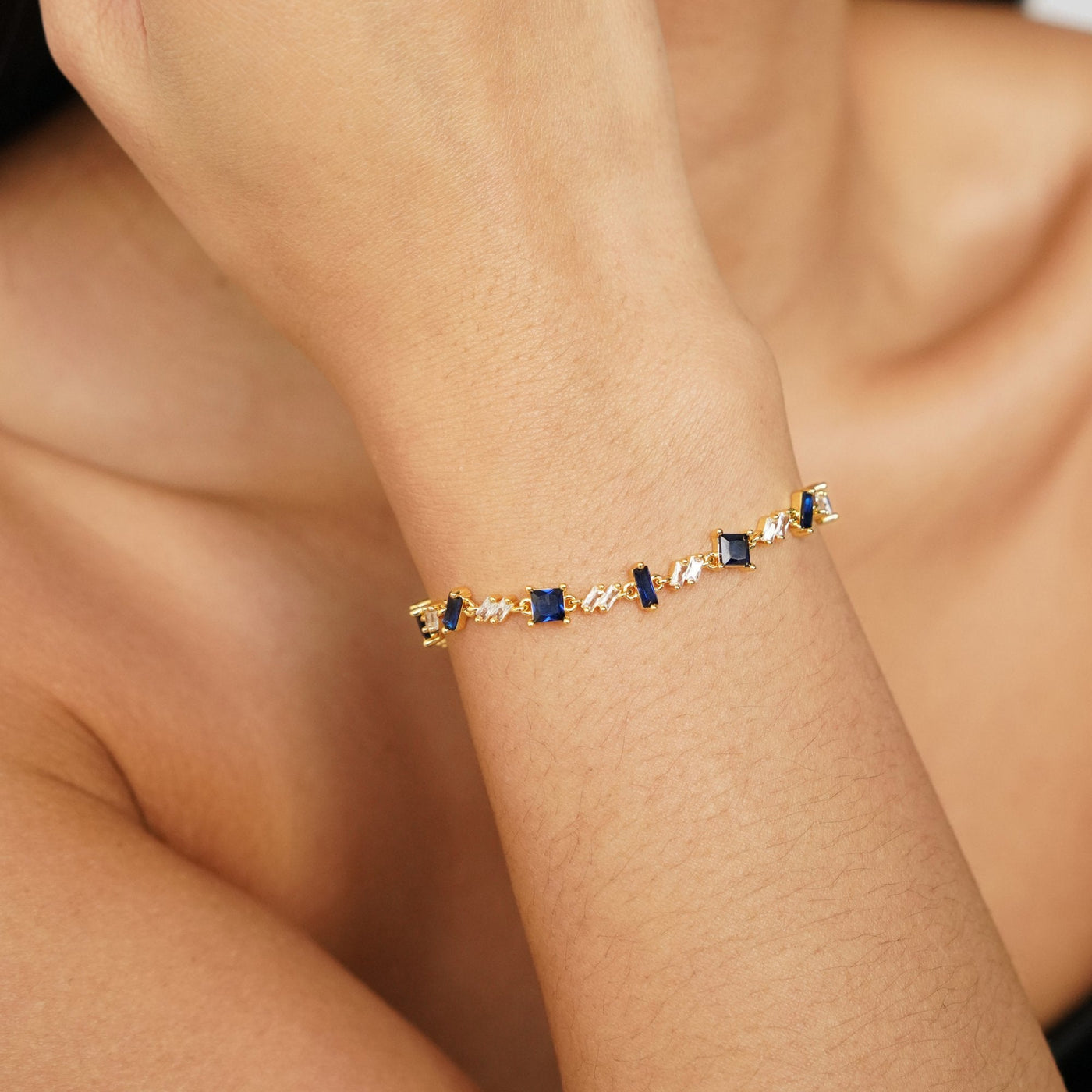 Royal Blue Tiana Crystal Bracelet - Beautiful Earth Boutique